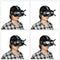 RCSTQ 4 in 1 Patterns Eye Sticker Easy Paste Facial Expression Personalized Sticker for DJI FPV Goggles V2