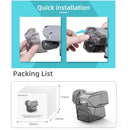 Sunnylife A2S-Q9351 Gimbal Camera Lens Protective Hood Sunshade Cover for DJI Air 2S Drone(Transparent Black)