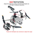 RCSTQ Expansion Buckle Bracket Flashlight Night Flight Kit for DJI Mavic Air 2 / Air 2S /Mavic 2 / Autel EVO 2 / Femi X8 SE Drone, Single Flashlight