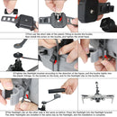 RCSTQ Expansion Buckle Bracket Flashlight Night Flight Kit for DJI Mavic Air 2 / Air 2S /Mavic 2 / Autel EVO 2 / Femi X8 SE Drone, Single Flashlight
