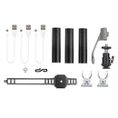 RCSTQ Expansion Buckle Bracket Flashlight Night Flight Kit for DJI Mavic Air 2 / Air 2S /Mavic 2 / Autel EVO 2 / Femi X8 SE Drone, Triple Flashlight