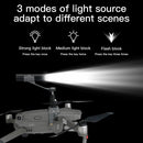 RCSTQ Fixed Bracket Chargeable Flashlight Night Flight Kit for DJI Mavic 2 Pro / Zoom Drone, Triple Flashlight
