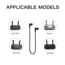 RCSTQ 29cm Woven Nylon Micro USB to 8 Pin Data Cable for DJI Mavic Mini / Air / Spark & Mavic 2 Pro & Zoom Remote Controller, iPhone, iPad (Black)