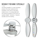 STARTRC One Pair Rechargeable Noise Reduction LED Flashing Propeller for DJI Mini 2 (Grey)