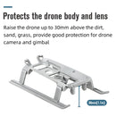 STARTRC for DJI Mavic Air 2 Foldable Quick Release Anti-collision Landing Gear Height Extender Holder with LED Night Indicator Light (Grey)