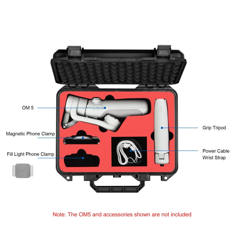 STARTRC Waterproof Shockproof Suitcase Storage Box for DJI OM 5 (Black)