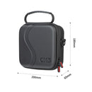 STARTRC Portable PU Leather Storage Bag Carrying Case for DJI OM 5, Size: 20cm x 18cm x 6.5cm(Black)