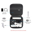 STARTRC Portable PU Leather Storage Bag Carrying Case for DJI OM 5, Size: 20cm x 18cm x 6.5cm(Black)