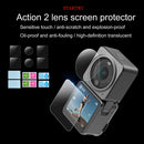 STARTRC 6 in 1 Lens + Front and Back LCD Display 9H 2.5D Tempered Glass Film for DJI Action 2