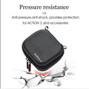 STARTRC Diamond Texture PU Storage Case Bag for DJI Action 2 (Black)