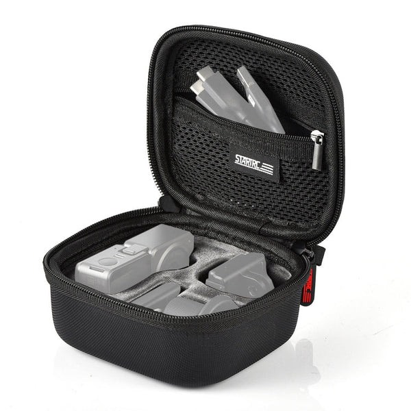 STARTRC Diamond Texture PU Storage Case Bag for DJI Action 2 (Black)