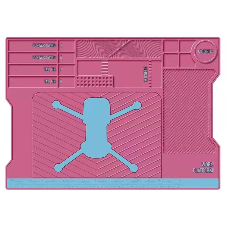 Maintenance Platform Repair Insulation Pad Silicone Mat for Drone (Pink)