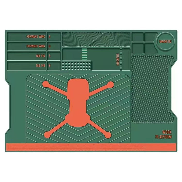 Maintenance Platform Repair Insulation Pad Silicone Mat for Drone (Green)
