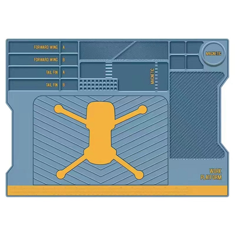 Maintenance Platform Repair Insulation Pad Silicone Mat for Drone (Blue)