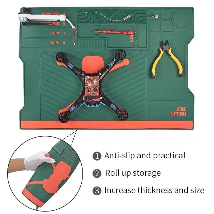 Maintenance Platform Repair Insulation Pad Silicone Mat for Drone (Pink)