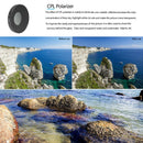 JSR 3 in 1 CPL ND8 ND16 Lens Filter For DJI Osmo Action 3 / GoPro Hero11 Black / HERO10 Black / HERO9 Black