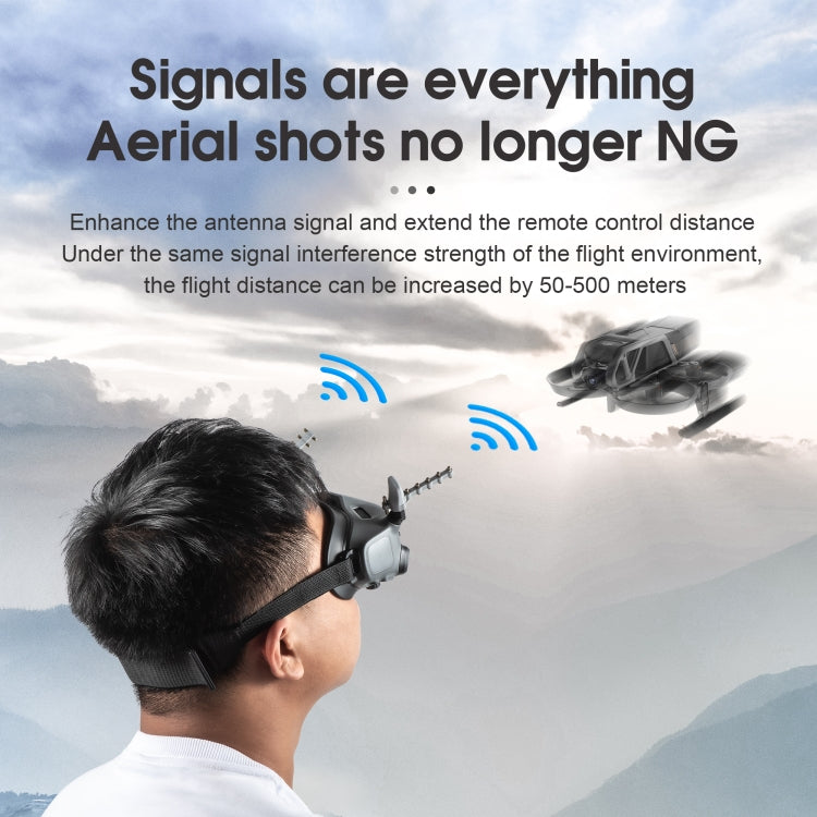 For DJI Avata Goggles 2 STARTRC 5.8GHz Yagi Antenna Signal Booster (Grey)
