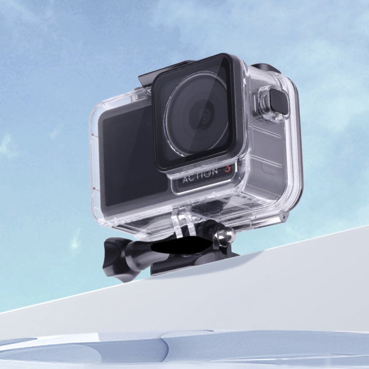 For DJI Osmo Action 3 Touch Screen 5m Underwater Waterproof Housing Diving Case (Transparent)