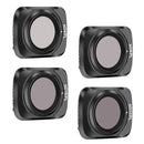 STARTRC 1107616 4 PCS ND4PL / ND8PL / ND16PL / ND32PL Drone Lens Filter for DJI Mavic Air 2 (Black)