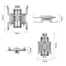 STARTRC LED Light Folding Anti-fall Heightened Landing Gear Training Rack for DJI Mini 3 Pro (Grey)