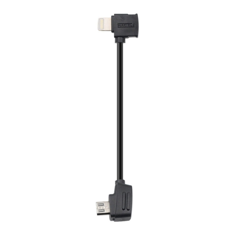 STARTRC 10cm 8 Pin to Micro USB Converting Connector Data Cable for DJI Mavic Mini / Air, Shark Remote Controller(Black)