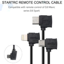 STARTRC 10cm Micro USB to Micro USB Converting Connector Data Cable for DJI Mavic Mini / Air, Shark Remote Controller(Black)