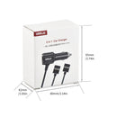 For DJI Mavic Mini 3 Pro STARTRC 2 in 1 Battery and Remote Control Charging Car Charger(Black)