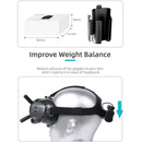 Sunnylife Battery Clip Holder Cable Management Winder Protective Case for DJI FPV Goggles V2(Black)