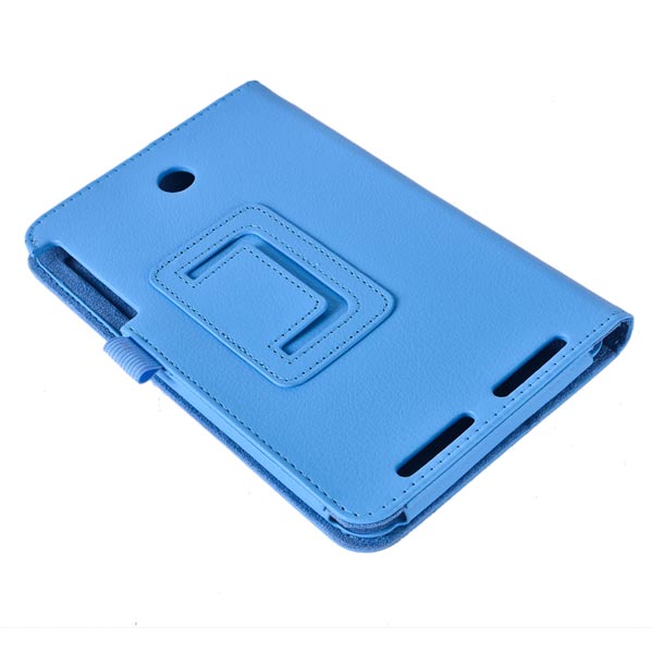 Lichee Pattern PU Leather Case Folding Stand Cover For Asus ME176