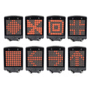 64 LED Wireless Remote Laser Bicycle Rear Tail Light Bike Turn Signals Safety Warning Light