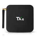 TX6 4K UHD Smart TV Box with Remote Controller, Android 7.1 Allwinner H6 Quad Core ARM Cortex-A53 1.5 GHz, 4GB+32GB, Support Dual Band WiFi & HDMI & RJ45 & TF Card & SPDIF(Black)