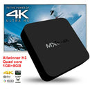 MXQ 4K TV Box Android 10.0 Media Player with Remote Control, Allwinner H3 Quad Cortex-A7, 1GB+8GB, Dual-Band / Ethernet / TF / USB