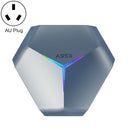 A95X F4 8K UHD Smart TV BOX Android 10.0 Media Player wtih Remote Control, Amlogic S905X4 Quad Core Cortex-A55 up to 2.0GHz, RAM: 4GB, ROM: 128GB, 2.4GHz/5GHz WiFi, Bluetooth, AU Plug(Metallic Blue)