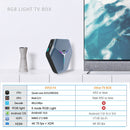 A95X F4 8K UHD Smart TV BOX Android 10.0 Media Player wtih Remote Control, Amlogic S905X4 Quad Core Cortex-A55 up to 2.0GHz, RAM: 4GB, ROM: 128GB, 2.4GHz/5GHz WiFi, Bluetooth, US Plug(Metallic Blue)