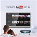 A95X F4 8K UHD Smart TV BOX Android 10.0 Media Player wtih Remote Control, Amlogic S905X4 Quad Core Cortex-A55 up to 2.0GHz, RAM: 4GB, ROM: 128GB, 2.4GHz/5GHz WiFi, Bluetooth, US Plug(Metallic Blue)