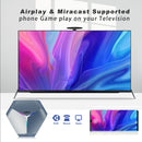 A95X F4 8K UHD Smart TV BOX Android 10.0 Media Player wtih Remote Control, Amlogic S905X4 Quad Core Cortex-A55 up to 2.0GHz, RAM: 4GB, ROM: 128GB, 2.4GHz/5GHz WiFi, Bluetooth, US Plug(Metallic Blue)