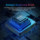 X96 X4 8K Smart TV BOX Android 11.0 Media Player with Remote Control, Amlogic S905X4 Quad Core ARM Cortex A55, RAM: 4GB, ROM: 64GB, Support 100M, Dual Band WiFi, Bluetooth, UK Plug