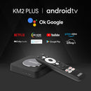 MECOOL KM2 Plus 4K Smart TV BOX Android 11.0 Media Player with Remote Control, Amlogic S905X2 Quad Core, RAM: 2GB, ROM: 16GB, UK Plug