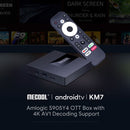 MECOOL KM7 4K TV Box, Android 11 Amlogic S905Y4 CPU 2GB+16GB with Remote Control, UK Plug