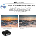 X96 mini 4K*2K UHD Output Smart TV BOX Player with Remote Controller without Wall Mount, Android 7.1.2 Amlogic S905W Quad Core ARM Cortex A53 2GHz, RAM: 2GB, ROM: 16GB, Supports WiFi, HDMI, TF(Black)