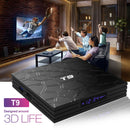 T9 4K HD Smart TV Box,1.5GHz,RK3328,4GB+64GB,Android 8.1, Built in 2.4/5.8G Band Wifi,Support the Latest HEVC Decoding,Support HDMI,Google TV Remote,Lan,3D Moive(Black)