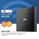T9 4K HD Smart TV Box,1.5GHz,RK3328,4GB+64GB,Android 8.1, Built in 2.4/5.8G Band Wifi,Support the Latest HEVC Decoding,Support HDMI,Google TV Remote,Lan,3D Moive(Black)