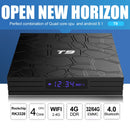 T9 4K HD Smart TV Box,1.5GHz,RK3328,4GB+64GB,Android 8.1, Built in 2.4/5.8G Band Wifi,Support the Latest HEVC Decoding,Support HDMI,Google TV Remote,Lan,3D Moive(Black)