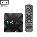 H40 4K Ultra HD Smart TV BOX Android 10.0 Media Player wtih Remote Control, Quad-core, RAM: 4GB, ROM: 64GB(EU Plug)