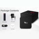 TANIX TX3 4K Smart TV BOX Android 9.0 Media Player wtih Remote Control, Quad Core Amlogic S905X3, RAM: 4GB, ROM: 32GB, 2.4GHz/5GHz WiFi, Bluetooth, EU Plug
