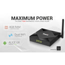 TANIX TX6s 4K Smart TV BOX Android 10 Media Player wtih Remote Control, Quad Core Allwinner H616, RAM: 4GB, ROM: 32GB, 2.4GHz/5GHz WiFi, Bluetooth, EU Plug