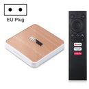 MECOOL KM6 4K Smart TV BOX Android 10.0 Media Player wtih Remote Control, Amlogic S905X4 Quad Core ARM Cortex A55, RAM: 4GB, ROM: 64GB, Support WiFi, Bluetooth, Ethernet, EU Plug