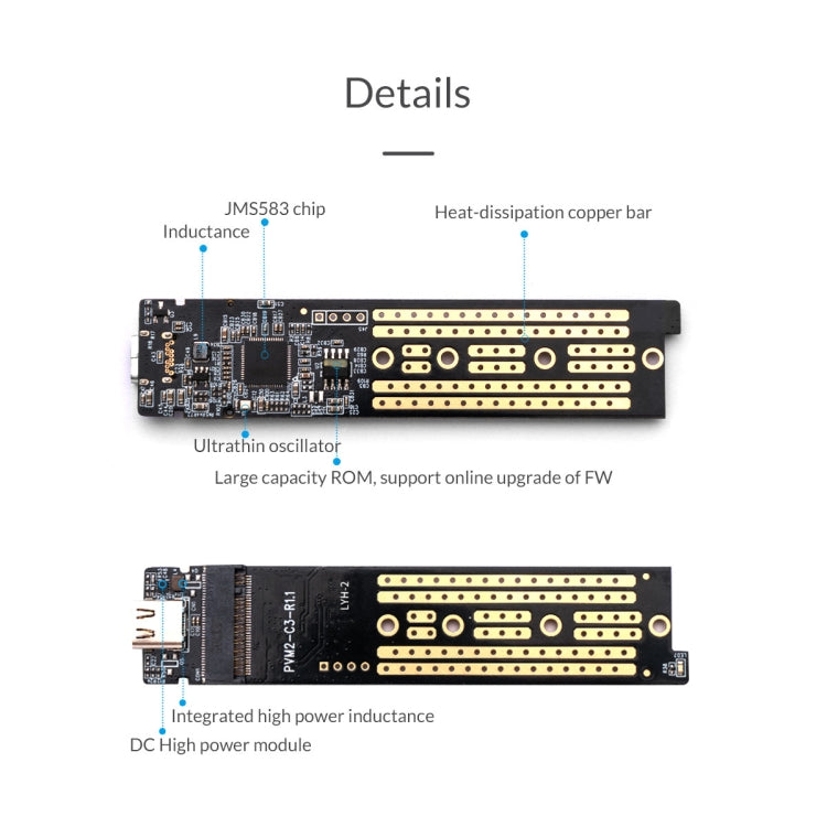 ORICO TCM2-C3 NVMe M.2 SSD Enclosure (10Gbps)