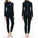 SLINX 1714 3mm Neoprene Super Elastic Warm Long-sleeved Full Body One-piece Wetsuit for Women, Size: XS