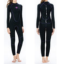 SLINX 1714 3mm Neoprene Super Elastic Warm Long-sleeved Full Body One-piece Wetsuit for Women, Size: XS